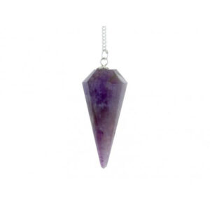 Amethyst Faceted Cone Pendulum