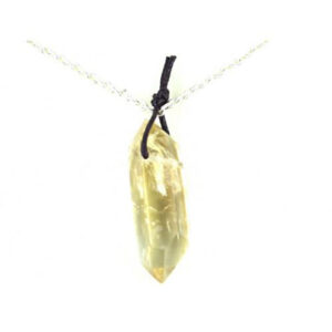 Citrine, Natural Double Terminated Point Pendant