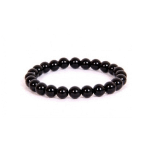 JET 6MM GRADE (A) NATURAL ROUND BEADS