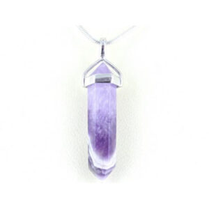 Amethyst Double Terminated Point Pendant