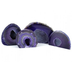 Agate, Purple Cut Base Geode