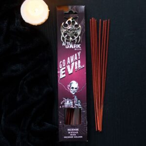 GO AWAY EVIL INCENSE STICKS WITH HOLDER
