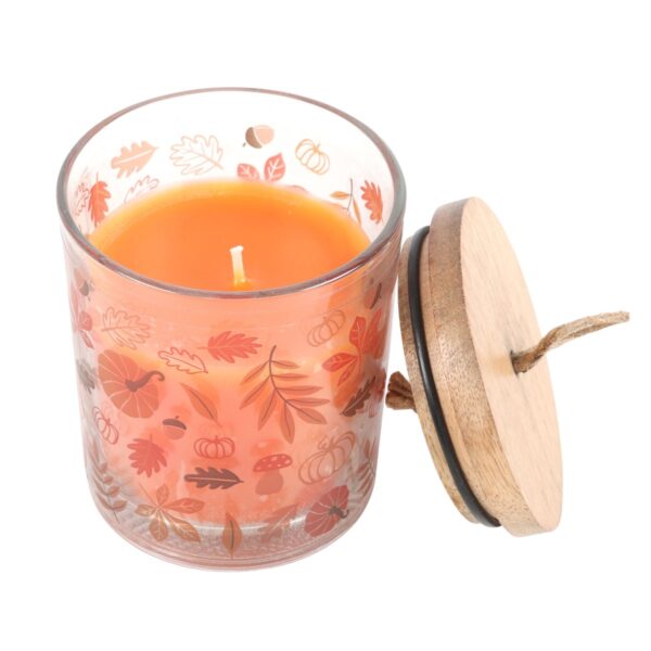 AUTUMN LEAVES CINNAMON & ORANGE CANDLE - Image 3