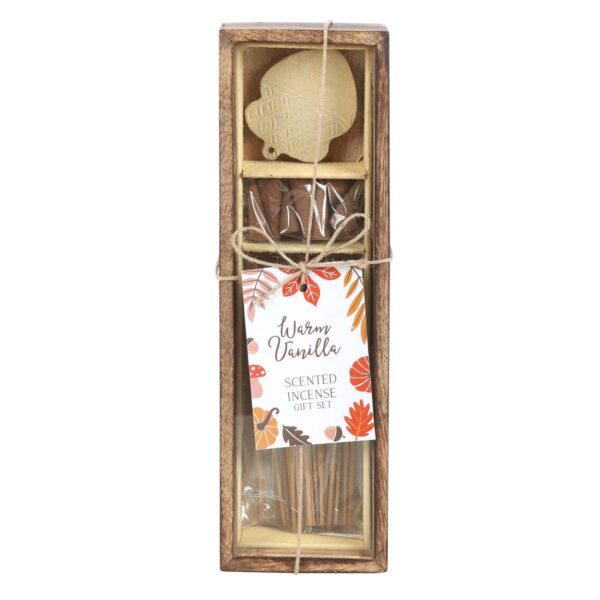 AUTUMN ACORN WARM VANILLA INCENSE GIFT SET - Image 2