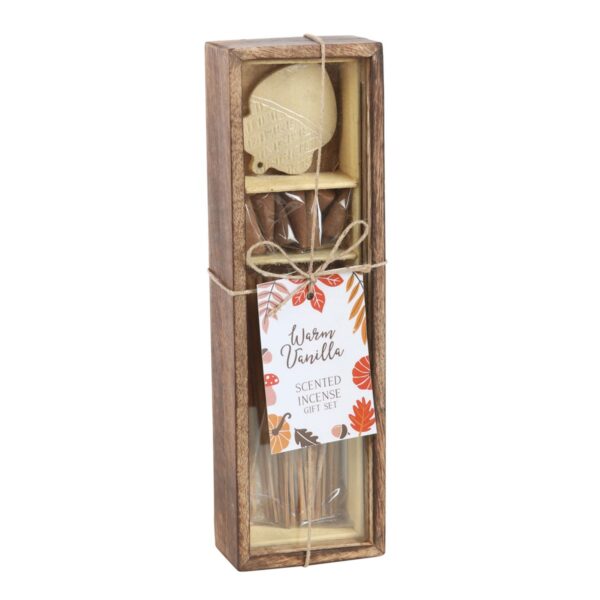 AUTUMN ACORN WARM VANILLA INCENSE GIFT SET - Image 3