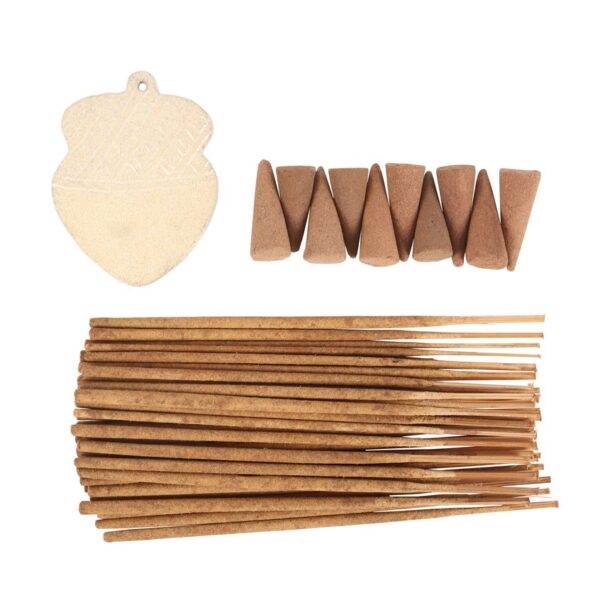 AUTUMN ACORN WARM VANILLA INCENSE GIFT SET - Image 4