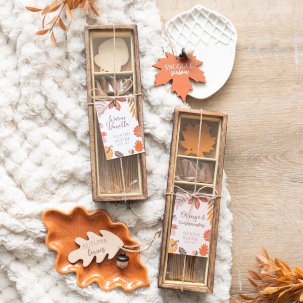 AUTUMN ACORN WARM VANILLA INCENSE GIFT SET - Image 6