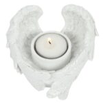 GLITTER ANGEL WING CANDLE HOLDER - Image 3