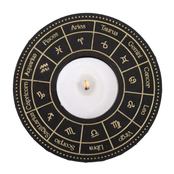ASTROLOGY WHEEL TEALIGHT CANDLE HOLDER - Image 2