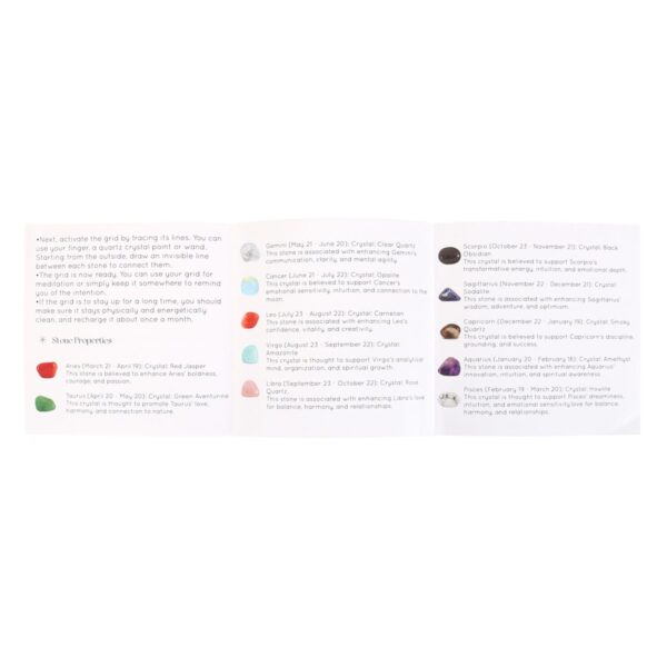 ASTROLOGY WHEEL CRYSTAL GRID SET - Image 2