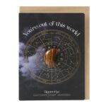 OUT OF THIS WORLD TIGER'S EYE CRYSTAL MOON GREETING CARD - Image 3
