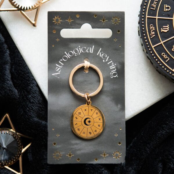 ASTROLOGY WHEEL KEYRING - Image 1
