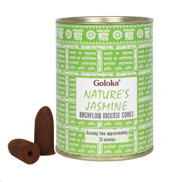 GOLOKA JASMINE BACKFLOW INCENSE CONES - Image 1