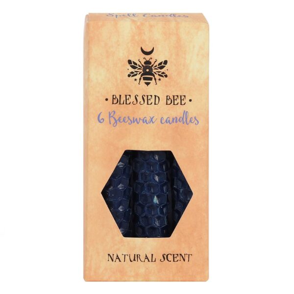 PACK OF 6 BLUE BEESWAX SPELL CANDLES - Image 2