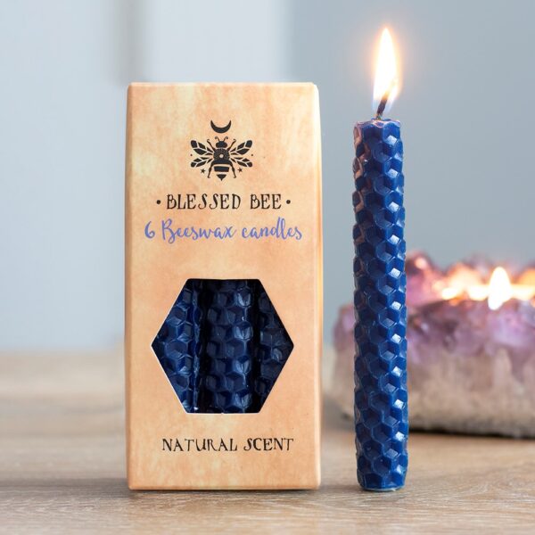 PACK OF 6 BLUE BEESWAX SPELL CANDLES - Image 5