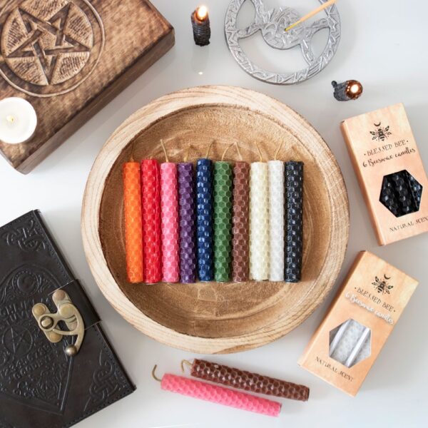 PACK OF 6 BLUE BEESWAX SPELL CANDLES - Image 6