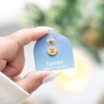 GEMINI GOLD TONE ZODIAC SIGN CHARM