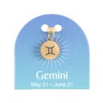 GEMINI GOLD TONE ZODIAC SIGN CHARM - Image 2