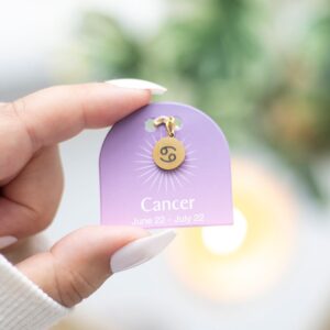 CANCER GOLD TONE ZODIAC SIGN CHARM