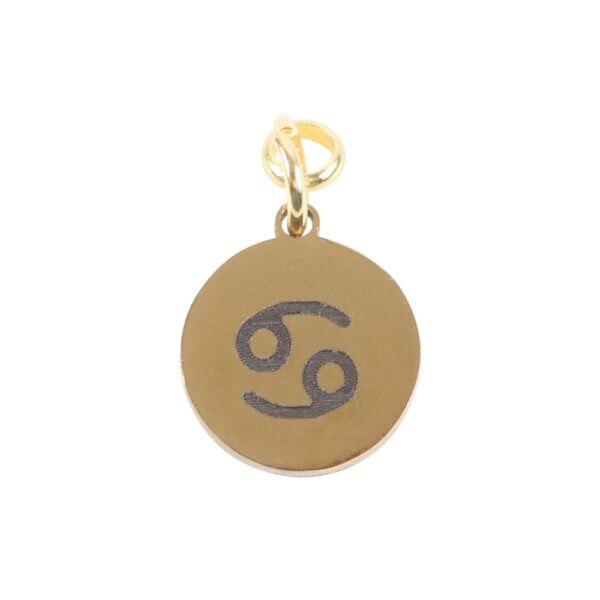 CANCER GOLD TONE ZODIAC SIGN CHARM - Image 3