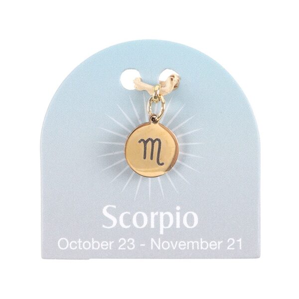 SCORPIO GOLD TONE ZODIAC SIGN CHARM - Image 2