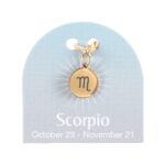 SCORPIO GOLD TONE ZODIAC SIGN CHARM - Image 2