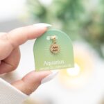 AQUARIUS GOLD TONE ZODIAC SIGN CHARM