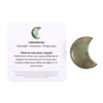 LOVE YOU TO THE MOON LABRADORITE CRYSTAL MOON IN A BAG - Image 4