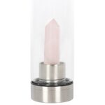 ROSE QUARTZ PURIFYING GLASS WATER BOTTLE - Image 3