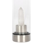 CLEAR QUARTZ ENERGISING GLASS WATER BOTTLE - Image 3