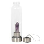 AMETHYST CALMING GLASS WATER BOTTLE - Image 2
