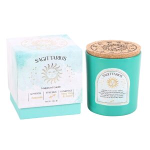 SAGITTARIUS YLANG YLANG & AMBER GEMSTONE ZODIAC CANDLE