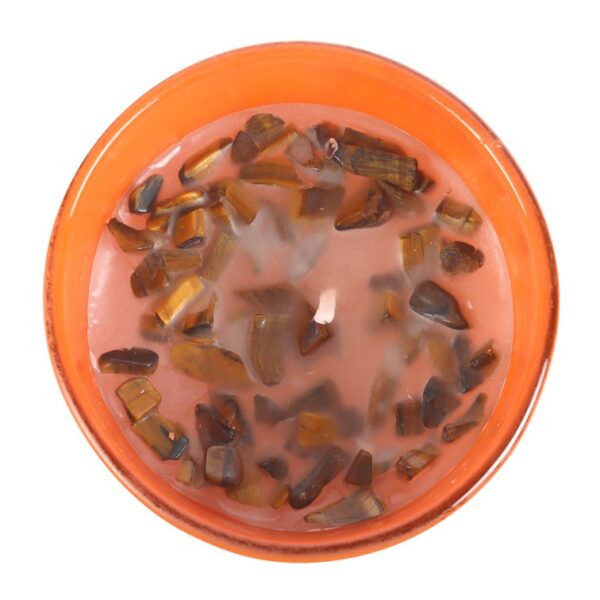 CAPRICORN SANDALWOOD & JASMINE GEMSTONE ZODIAC CANDLE - Image 3