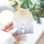 HOWLITE CRYSTAL PENDANT NECKLACE