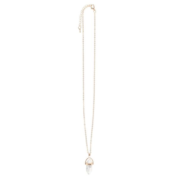 HOWLITE CRYSTAL PENDANT NECKLACE - Image 4