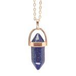 LAPIS LAZULI CRYSTAL PENDANT NECKLACE - Image 3