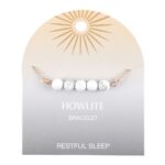 HOWLITE CRYSTAL BEADED CHAIN BRACELET - Image 2