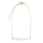HOWLITE CRYSTAL BEADED CHAIN BRACELET - Image 3