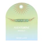 AVENTURINE CRYSTAL BEADED CHAIN BRACELET - Image 2