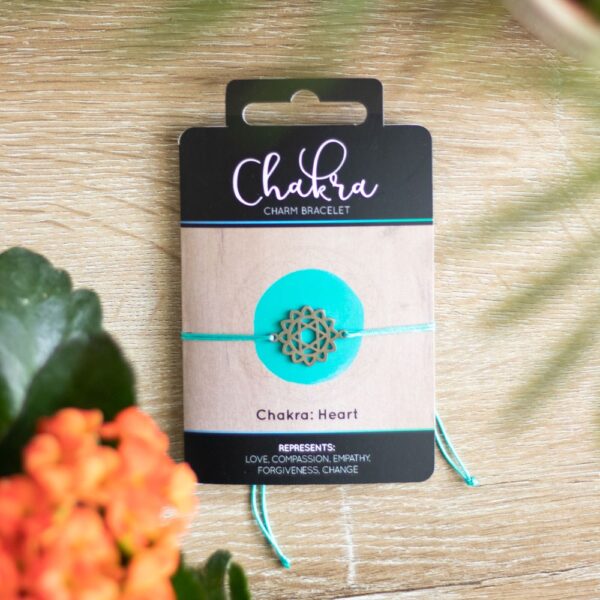 HEART CHAKRA CHARM BRACELET - Image 1