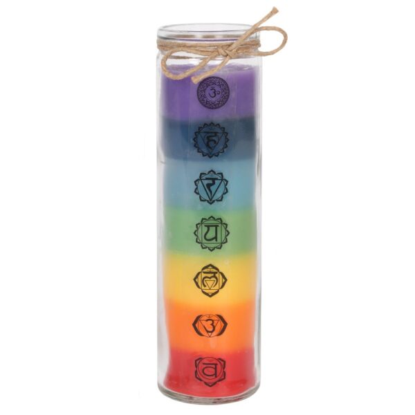 TALL CHAKRA TUBE CANDLE - Image 1