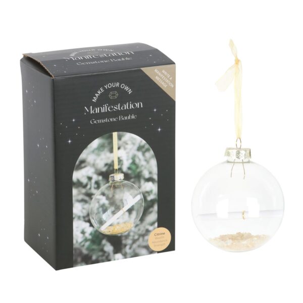 CITRINE MANIFESTATION GLASS CHRISTMAS BAUBLE KIT - Image 4
