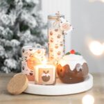 CHRISTMAS PUDDING SCENTED ADVENT TUBE CANDLE - Image 5
