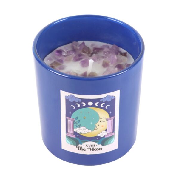 THE MOON AMETHYST CRYSTAL CHIP CANDLE - Image 3