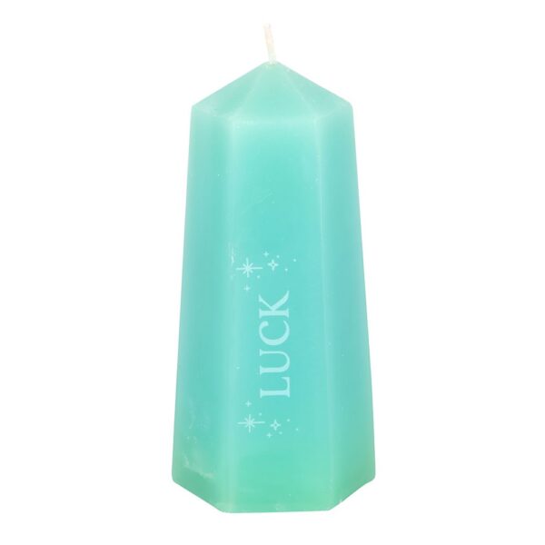 LUCK CRYSTAL CANDLE WITH ROUGH GREEN AVENTURINE - Image 3