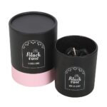 BLACK ROSE CANDLE WITH 3D ROSES - Image 2