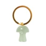 AVENTURINE CRYSTAL MUSHROOM KEYRING - Image 3
