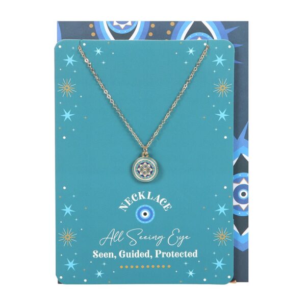 ALL SEEING EYE NECKLACE ON GREETING CARD - Image 2