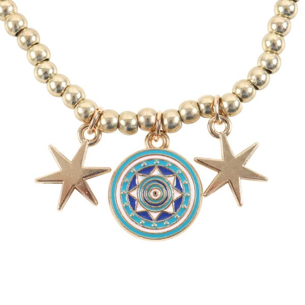 ALL SEEING EYE BEADED CHARM BRACELET - Image 4
