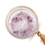 BLACKBERRY TUBE CANDLE WITH AMETHYST CRYSTALS - Image 4